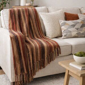 Restoration Hardware Fringed Throw